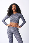 Onyx Long Sleeve Crop