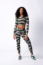 Camo Long Sleeve Crop