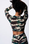 Camo Long Sleeve Crop