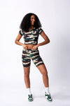 Camo Scrunch Shorts