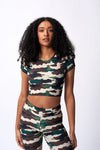 Camo Crop Tee