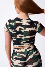 Camo Crop Tee